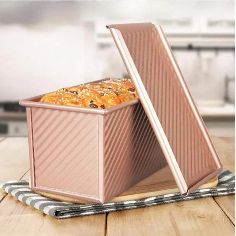 Loaf Pan with Lid Household Loaf Pan Baking Bread Pan Copper