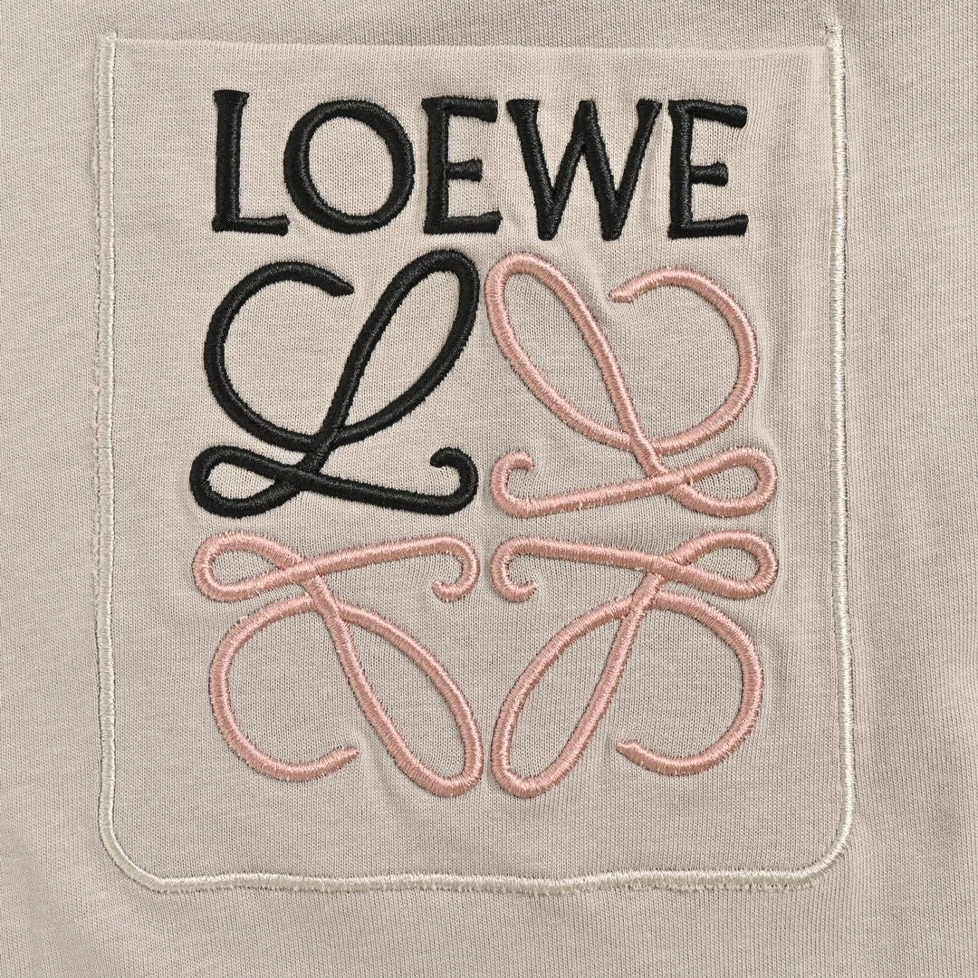 Loewe Pocket Logo T-Shirt in Beige