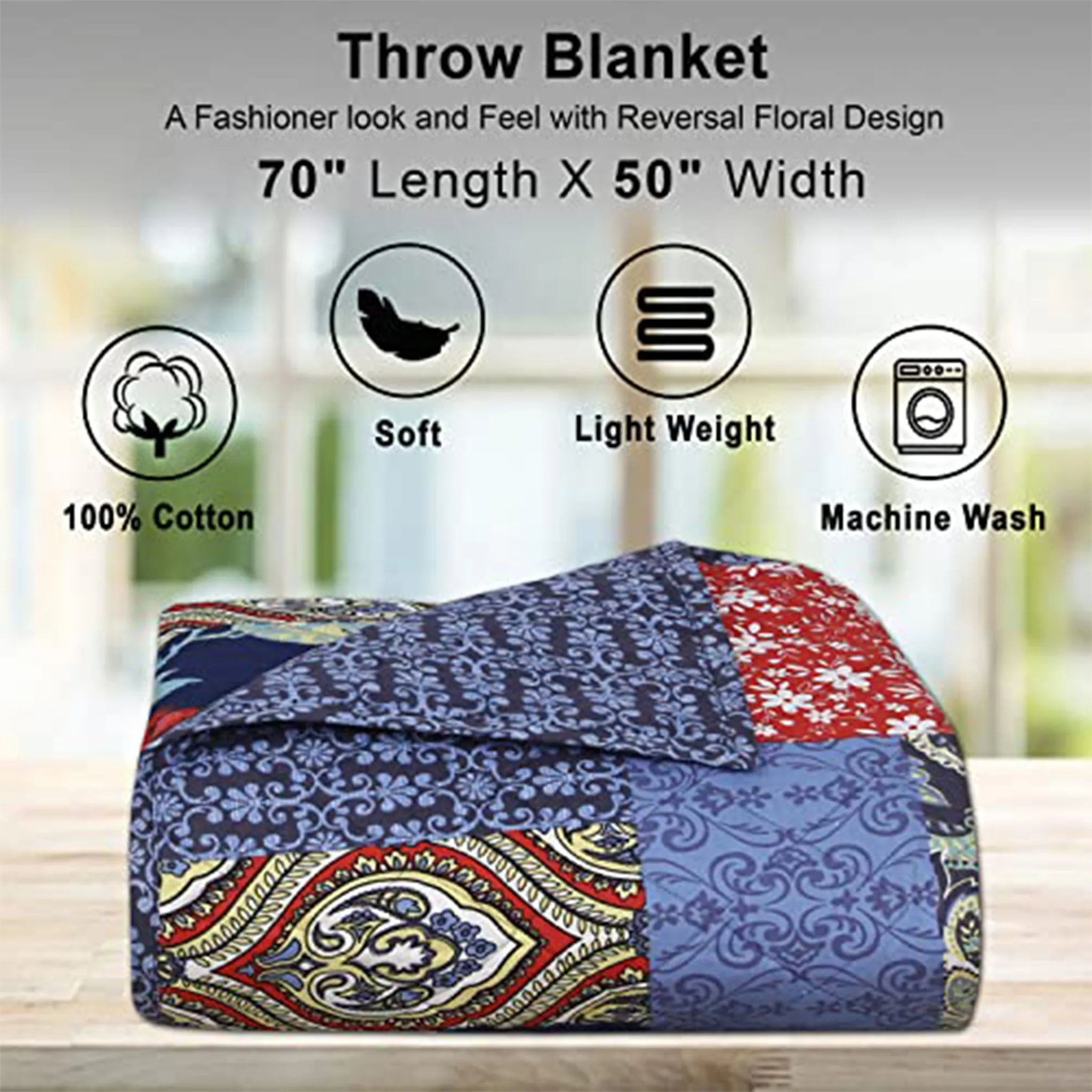 Luxury Throw Blanket for Sofa Couch & Bed