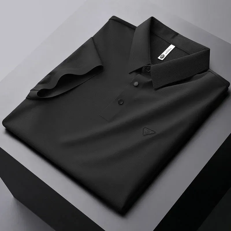 Men's Seamless No-Iron Stretch Polo: Effortless Style, Wrinkle-Free Confidence