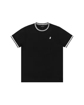 Men's Striped Jersey T-shirt - Black SV12