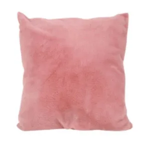 Mila Pink Faux Fur Cushion - 50cm x 50cm