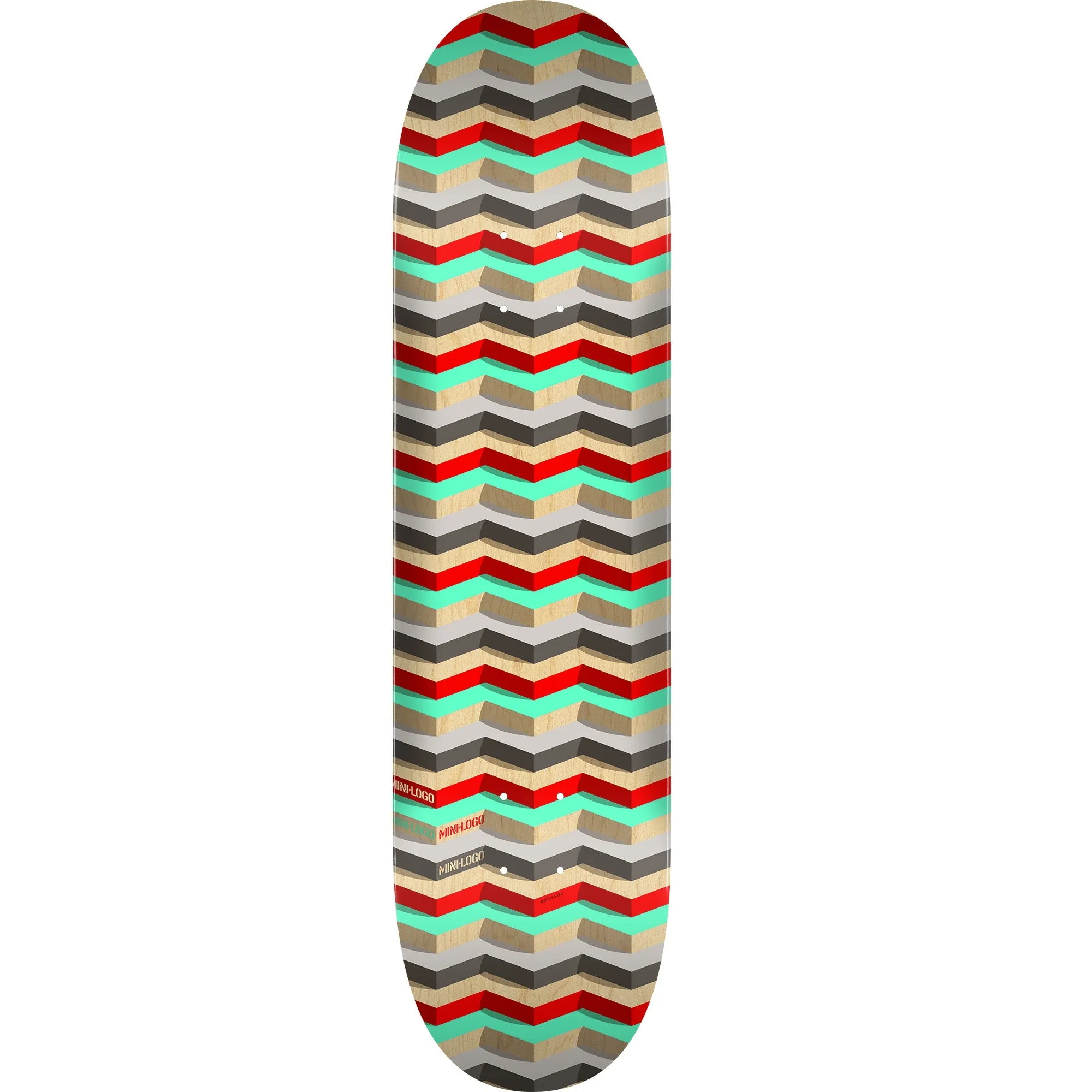 Mini Logo Pattern Steps Skateboard Deck 244 - 8.5"