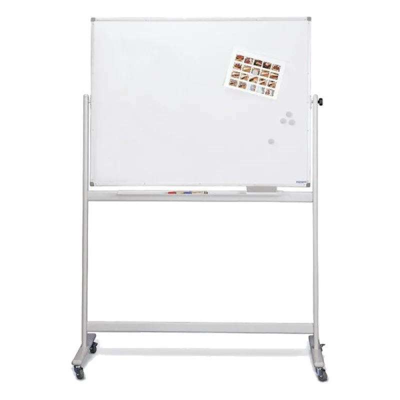 Mobile Double Side Magnetic Whiteboard - Size :- 180Cm X 120Cm