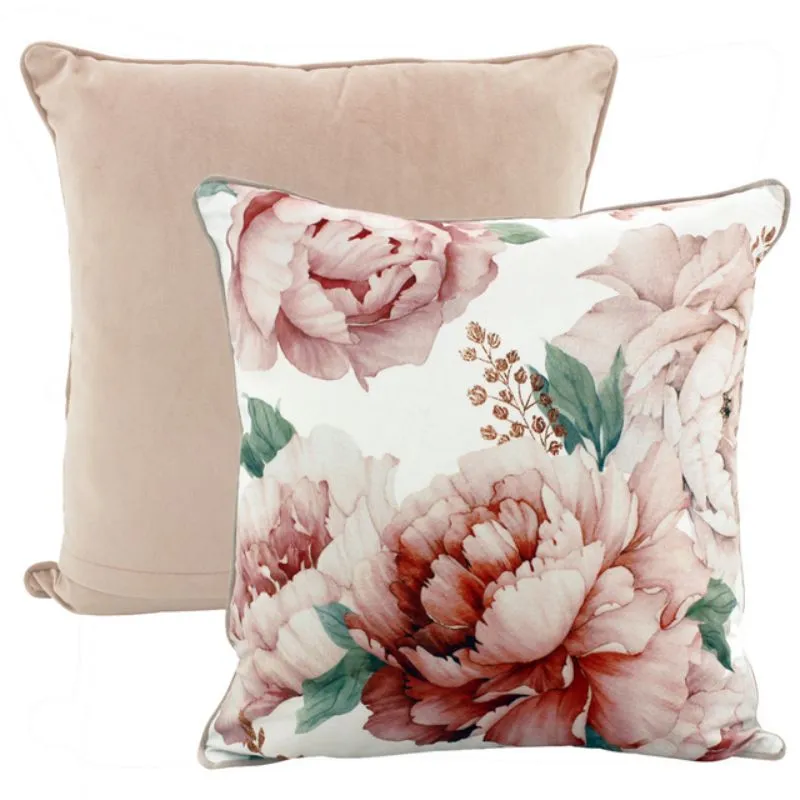 My Finest Flower Velvet Cushion - 50cm x 50cm