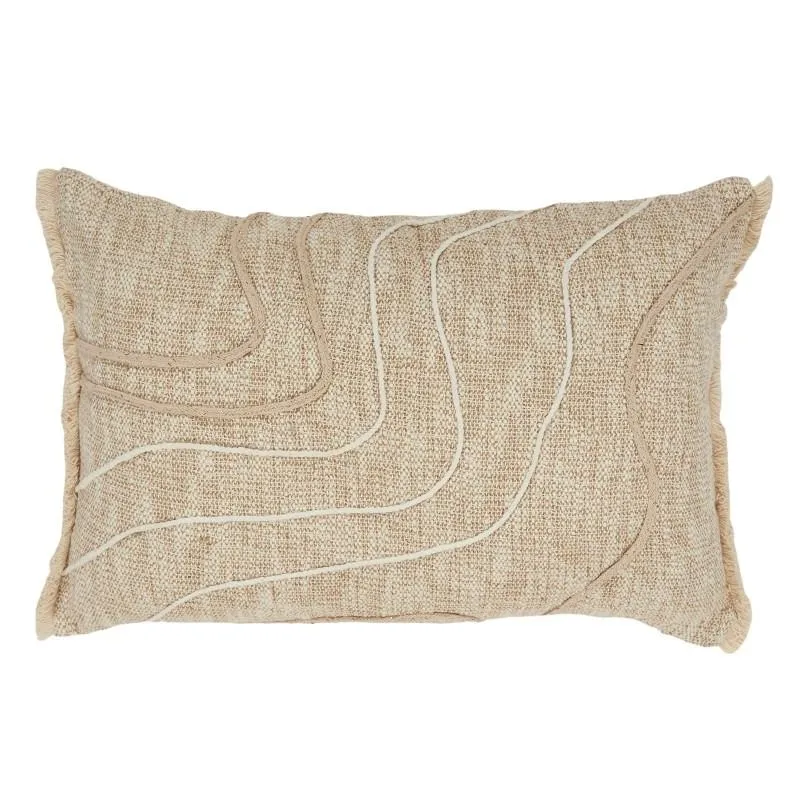 Natural Skye Cotton Rectangular Cushion - 40cm x 60cm