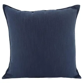 Navy Linen Cushion - 55cm x 55cm