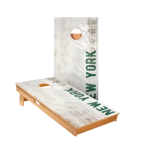 New York Green Football Vintage Gameday Star Cornhole Boards