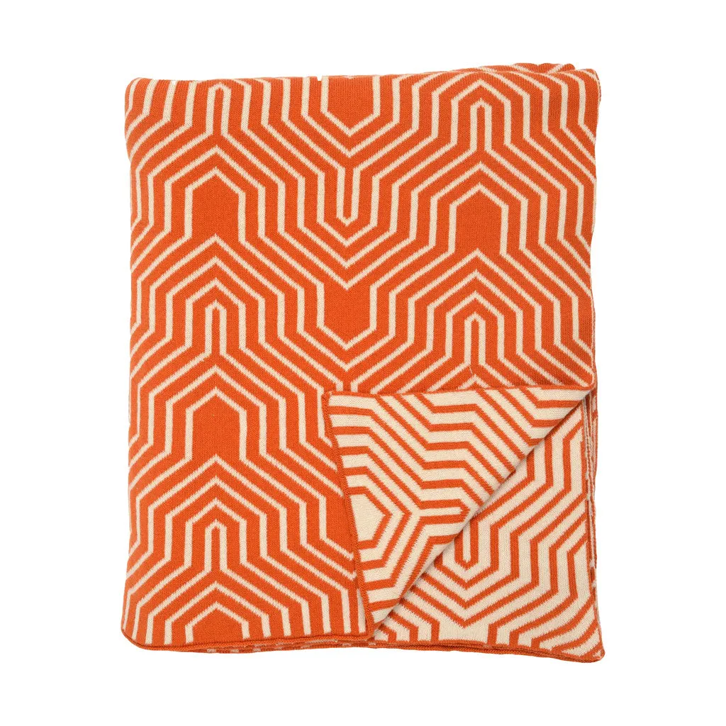 Orange Arrows Throw