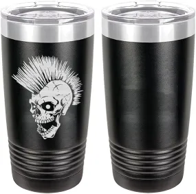 Punk Skull Laser Engraved 20oz Tumbler