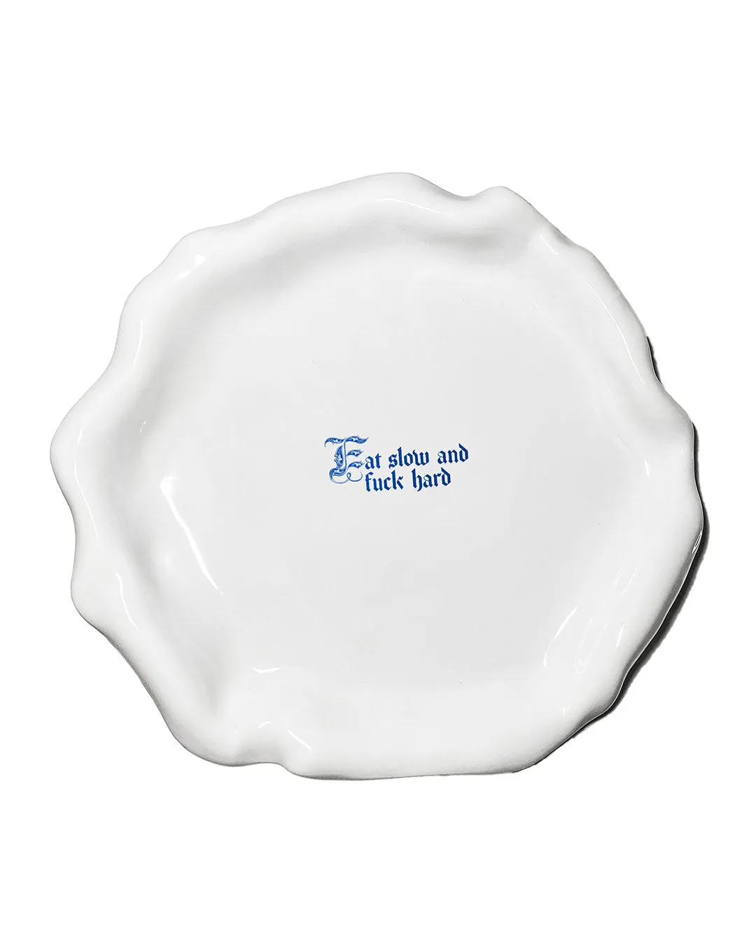 "Eat slow and fuck hard" Explicit Dinner Plate