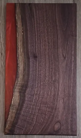 Red Epoxy Walnut Charcuterie Boards/Serving Board