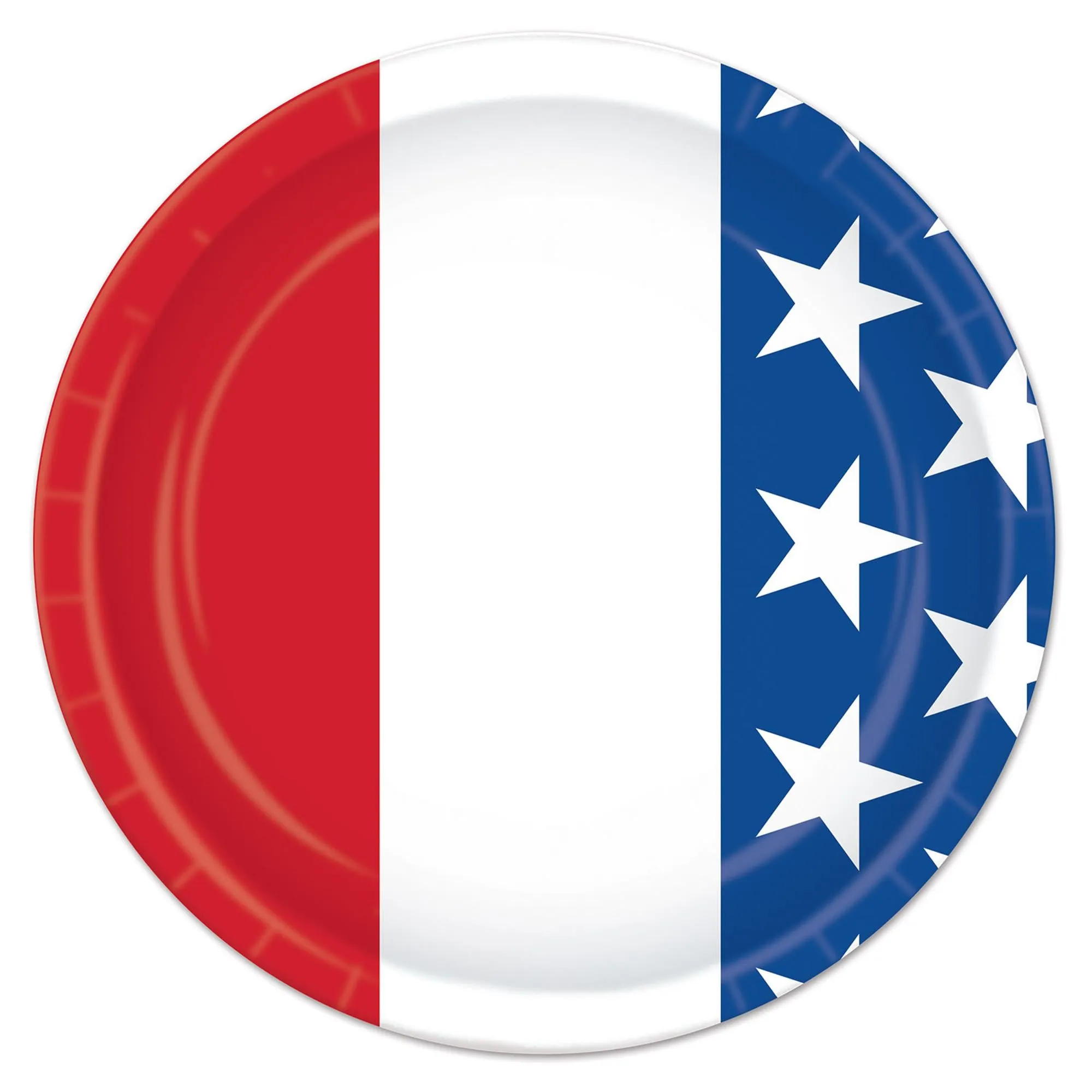 Red, White & Blue 7~ Plates - Pack Of 8