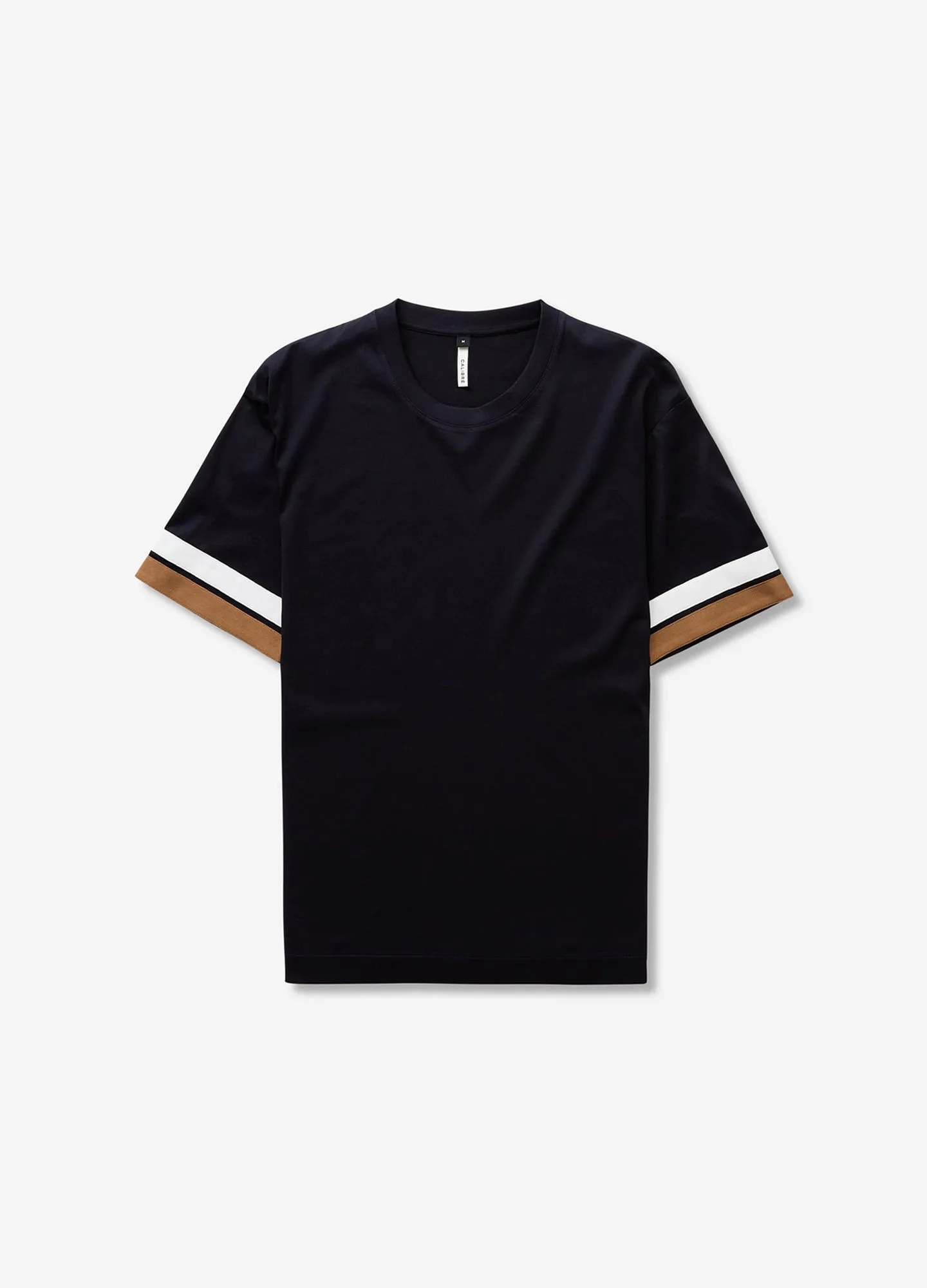 Relaxed Fit Stripe Cuff T-shirt Ink