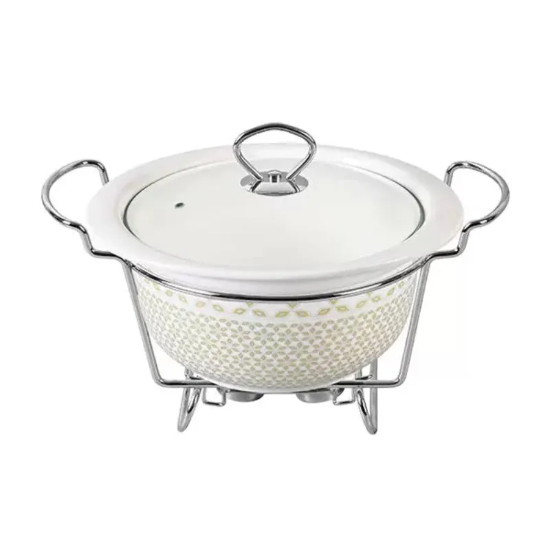 Round Burner Dish With Stand 10.5"