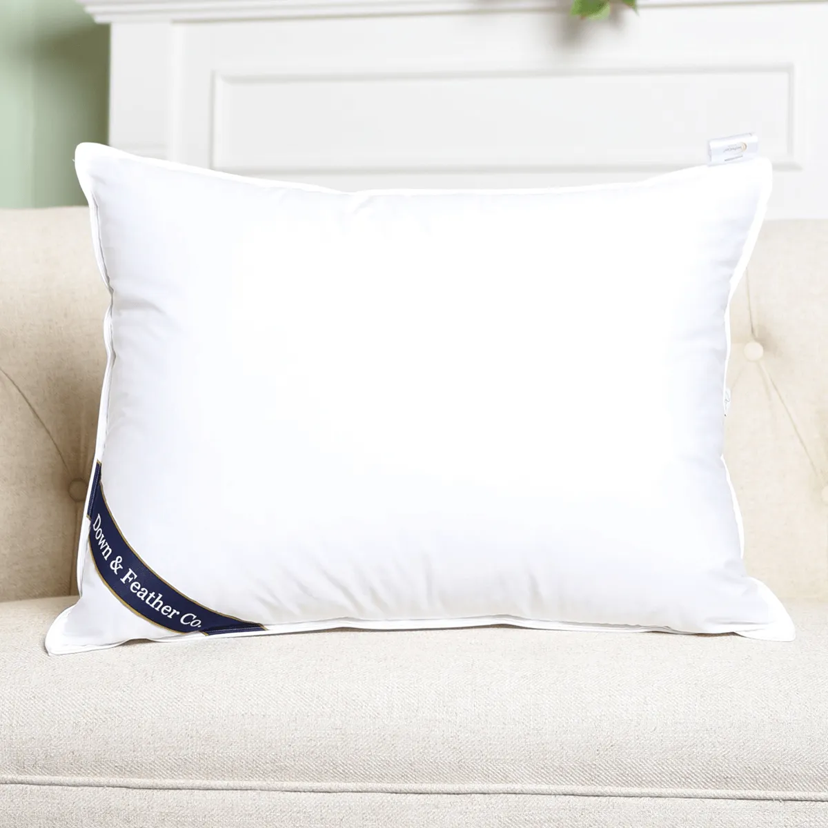 Snuggle Soft Classic Down Feather Pillow Standard Size - Soft (19oz)