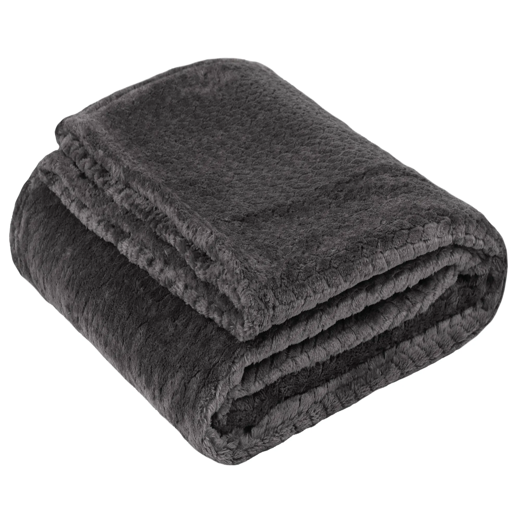 Soft Waffle Fleece Throw Blankets (250 GSM)