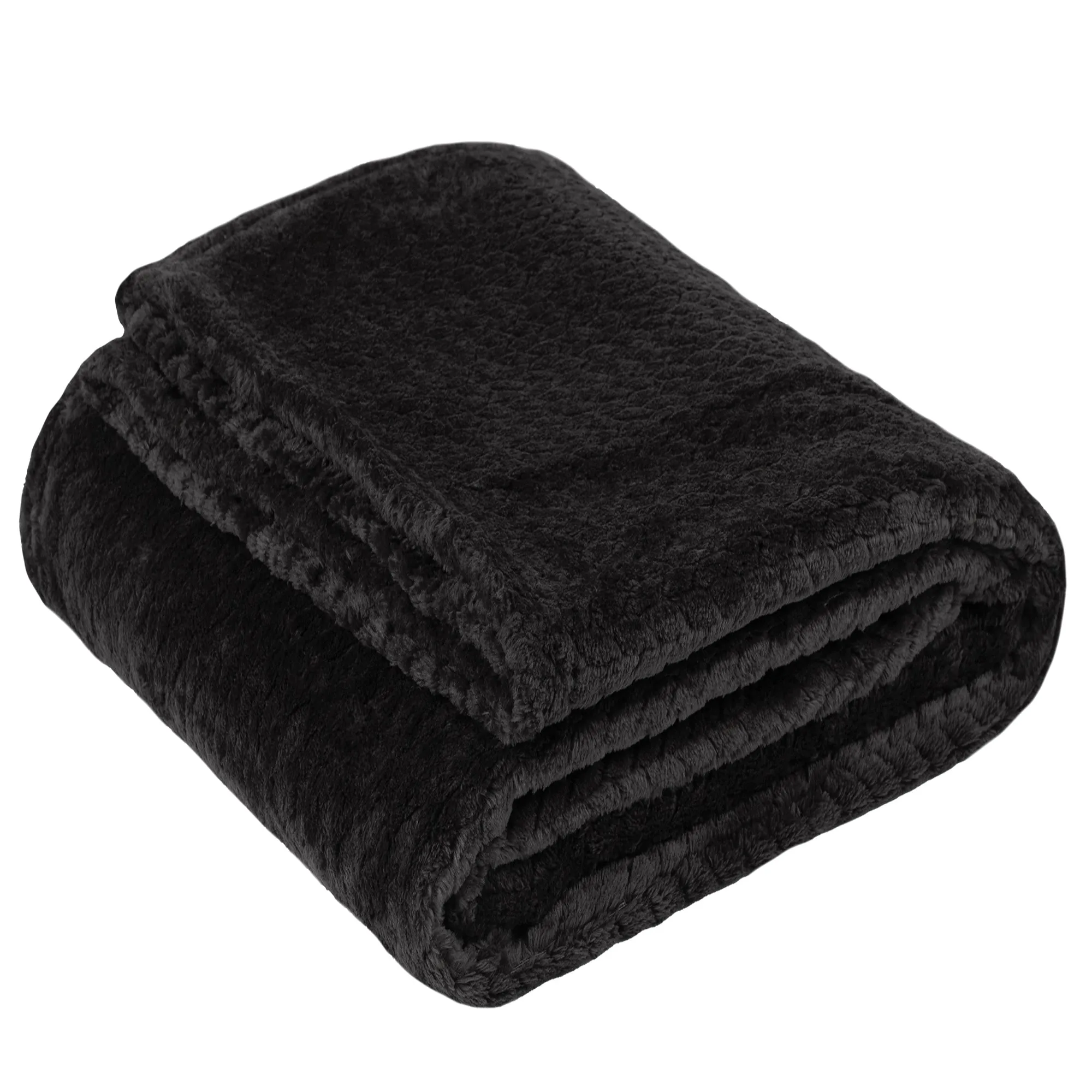 Soft Waffle Fleece Throw Blankets (250 GSM)