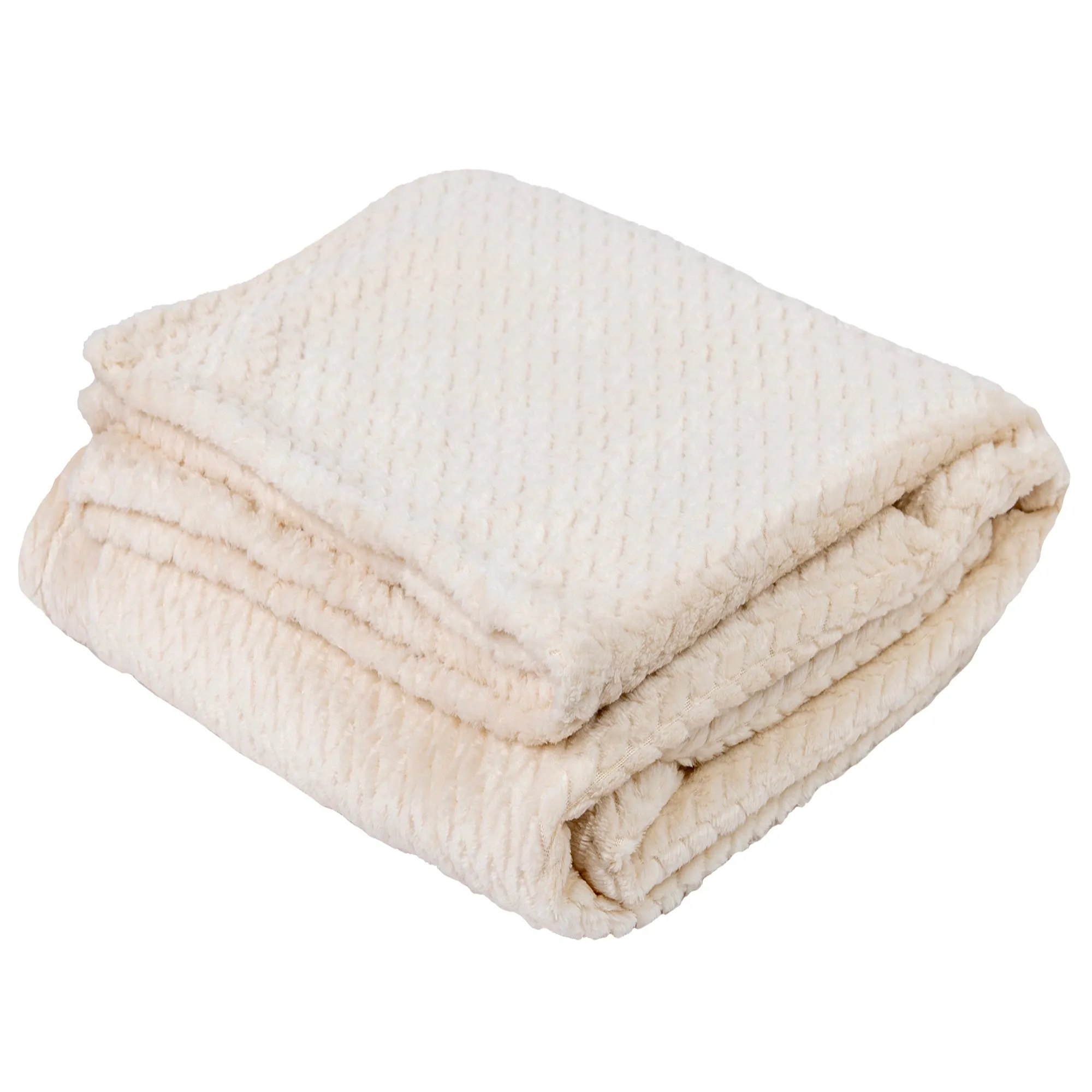 Soft Waffle Fleece Throw Blankets (250 GSM)