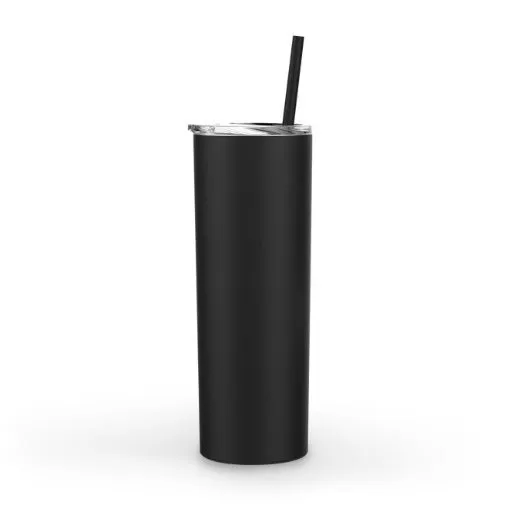 Steel Skinny Tumbler - 20 Ounce Powder Coated Stainless Steel Skinny Tumbler