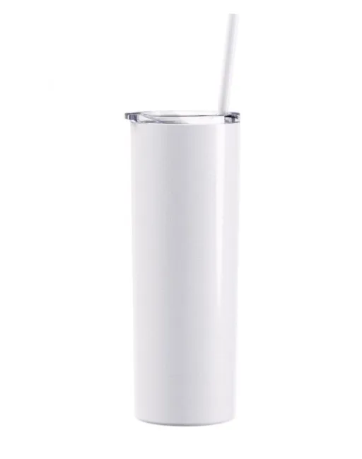 Steel Skinny Tumbler - 20 Ounce Powder Coated Stainless Steel Skinny Tumbler