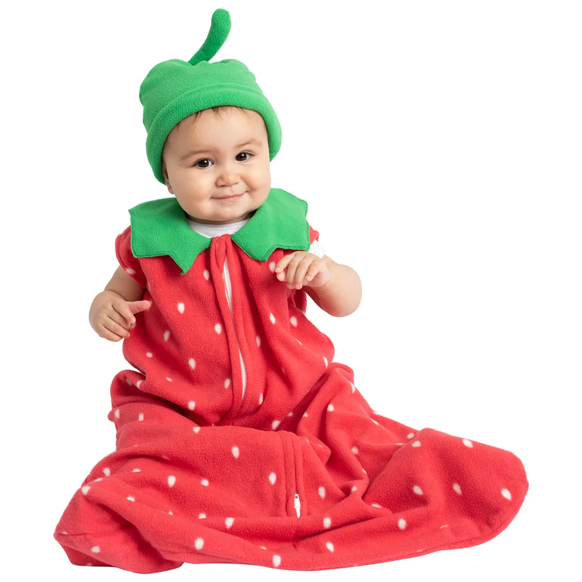 Strawberry Fleece Wearable Blanket