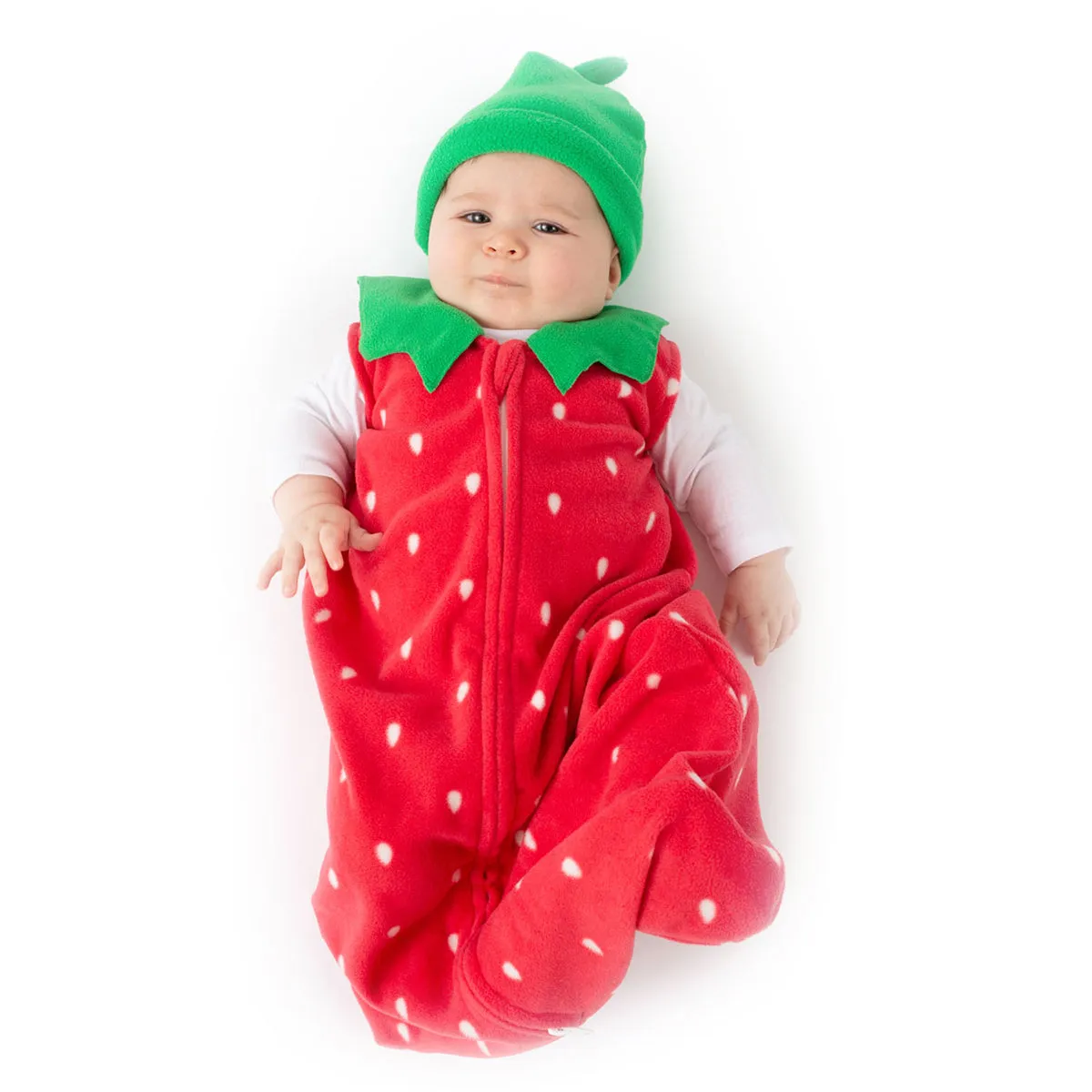 Strawberry Fleece Wearable Blanket