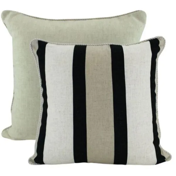 Stripe O Neg Lin Cushion - 50cm x 50cm