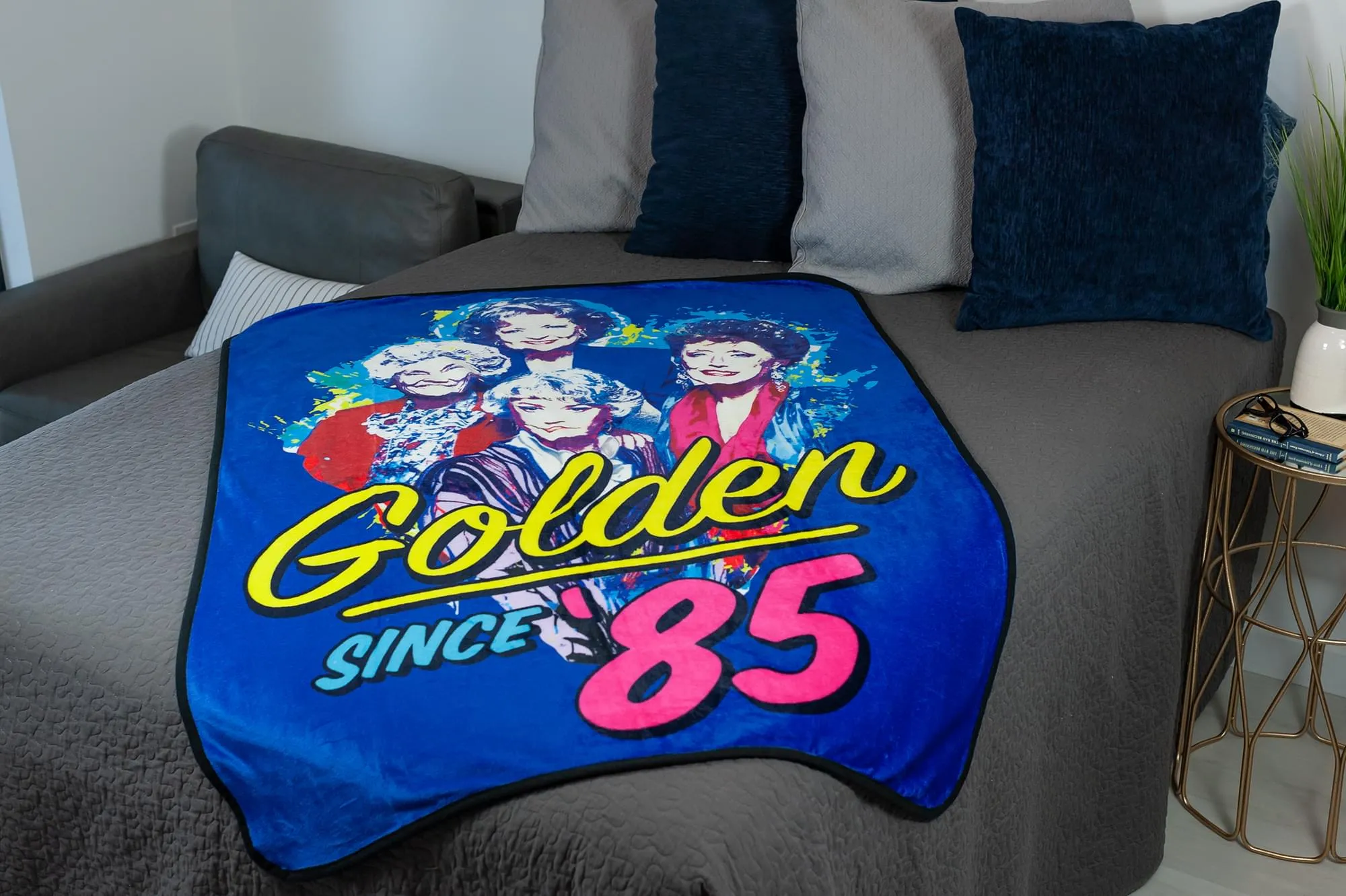 The Golden Girls Golden Since 85 Large Fleece Throw Blanket | 60 x 45 Inches