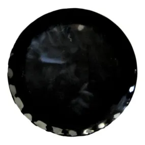 Thunder Group RF1020B 20" Melamine Black Pearl Round Plate