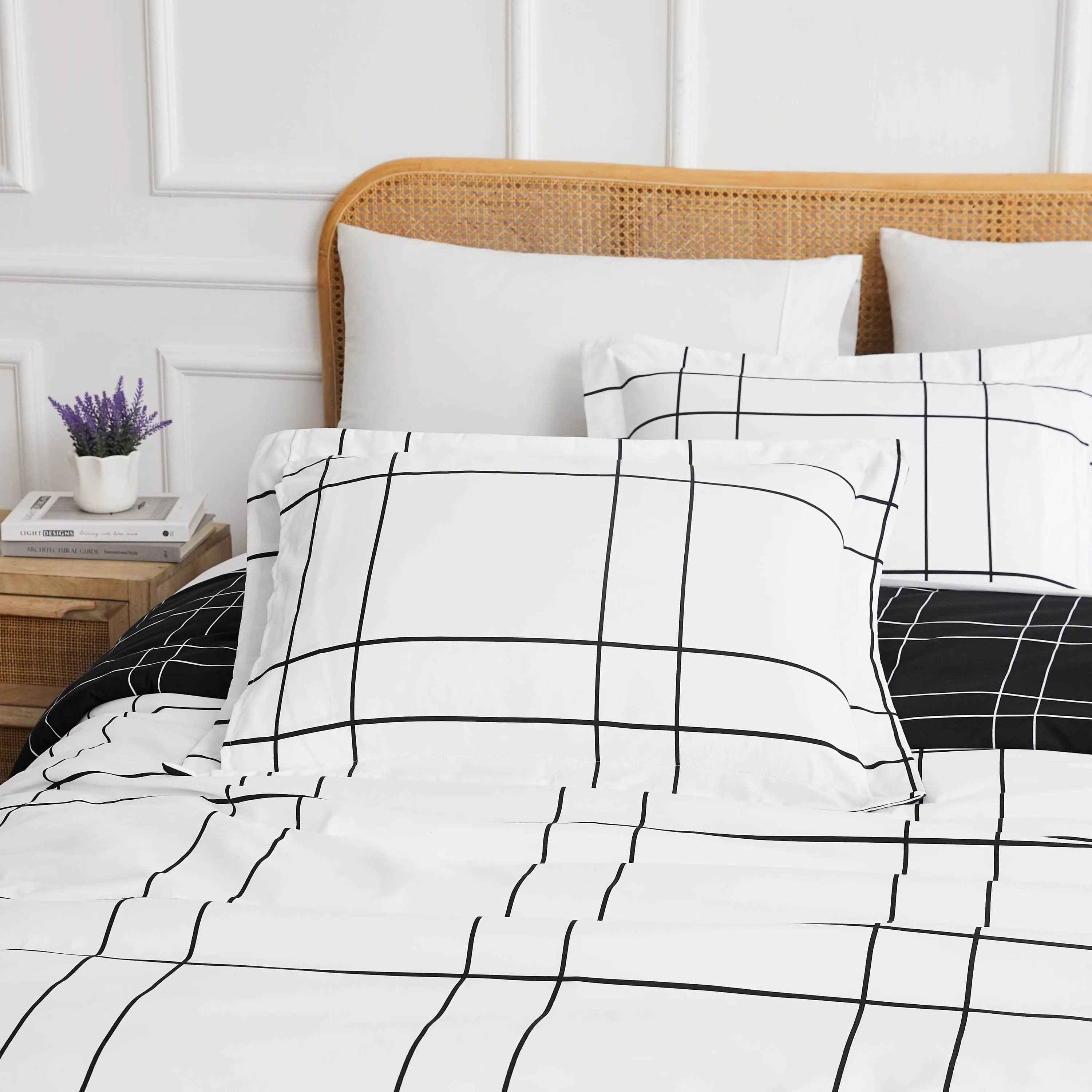 Urban Grid Duvet Cover Set