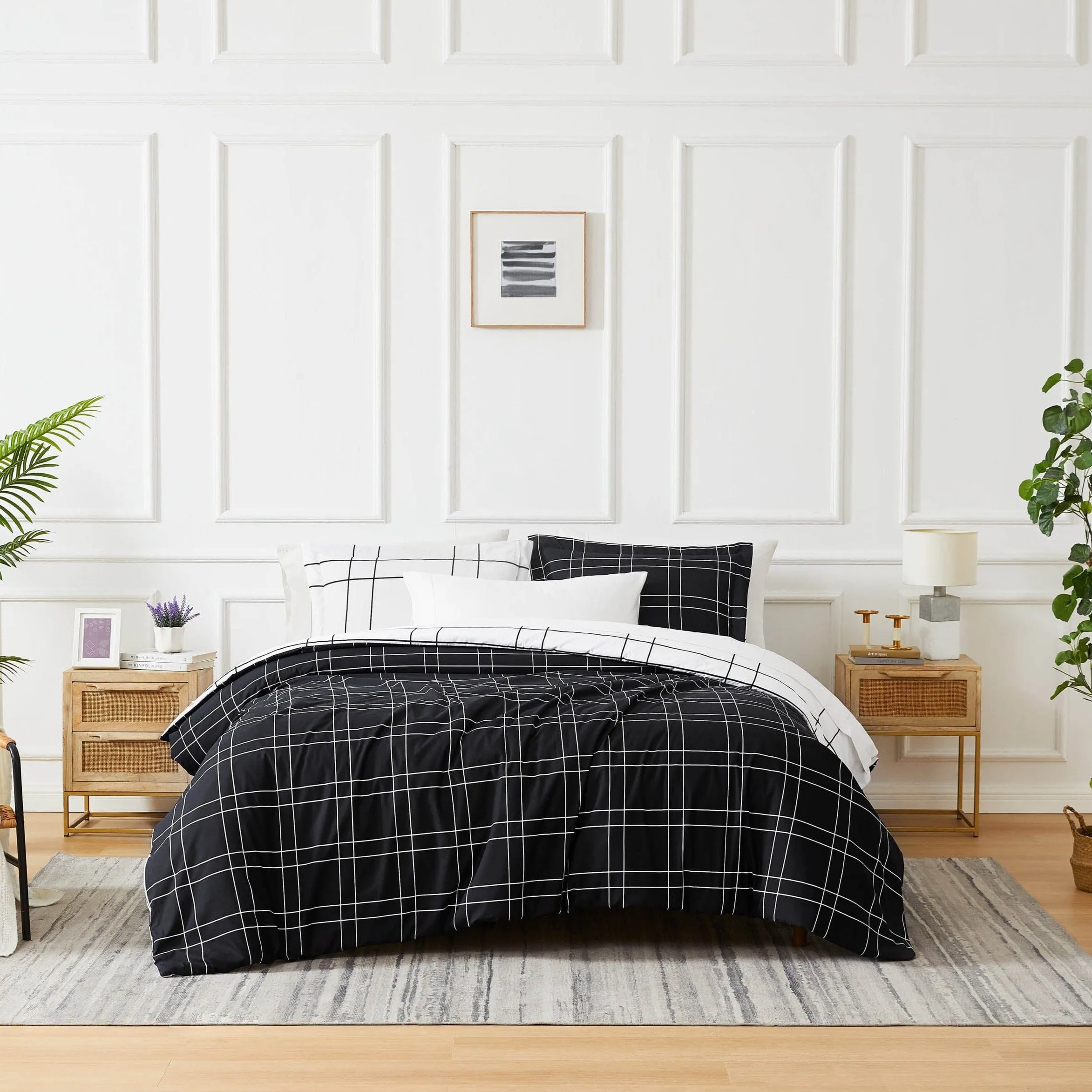 Urban Grid Duvet Cover Set