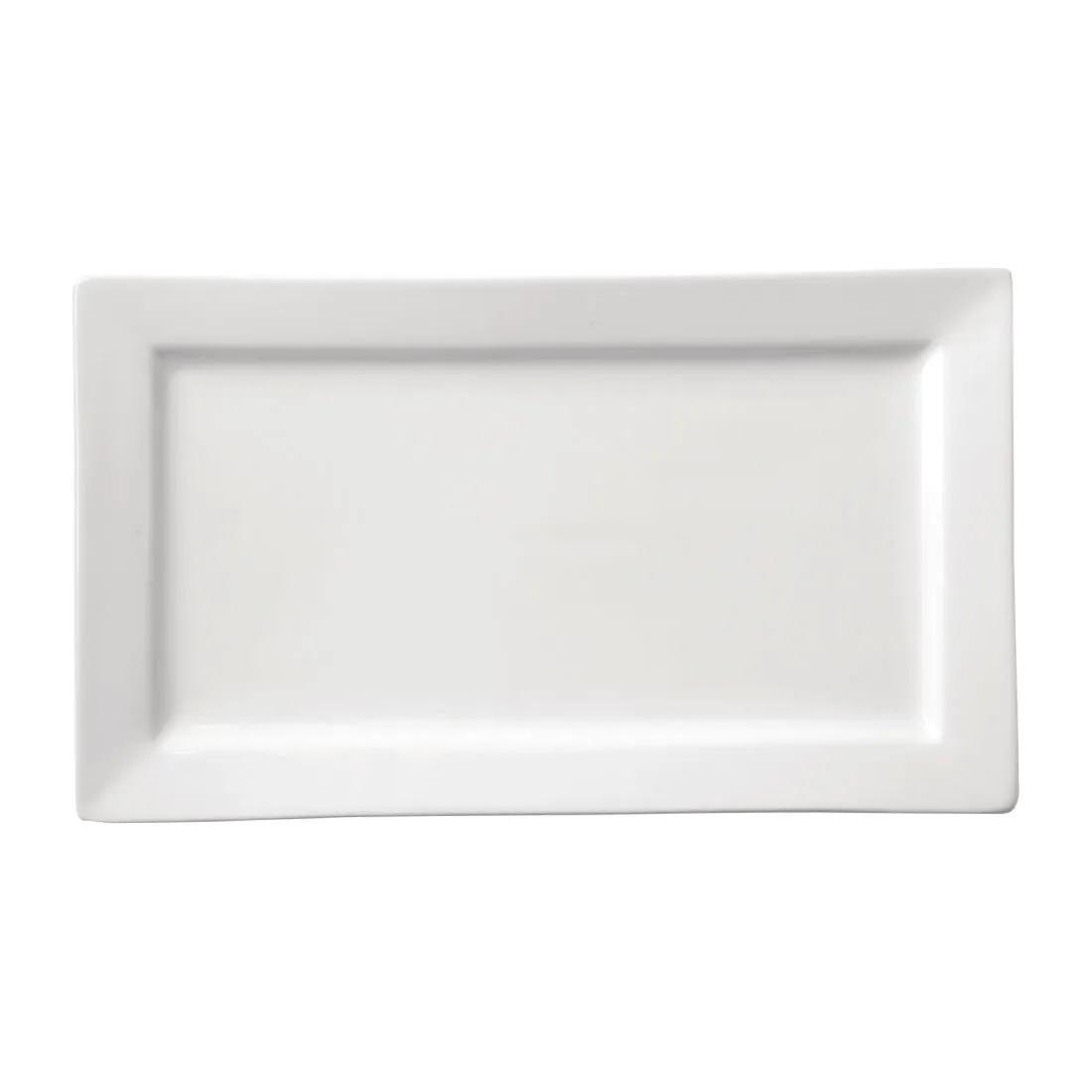 Utopia Titan Rectangular Plates White 180mm x 300mm (Pack of 12) - DY338