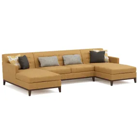 Walnut Grove Tufted-Back U-Shaped Sectional