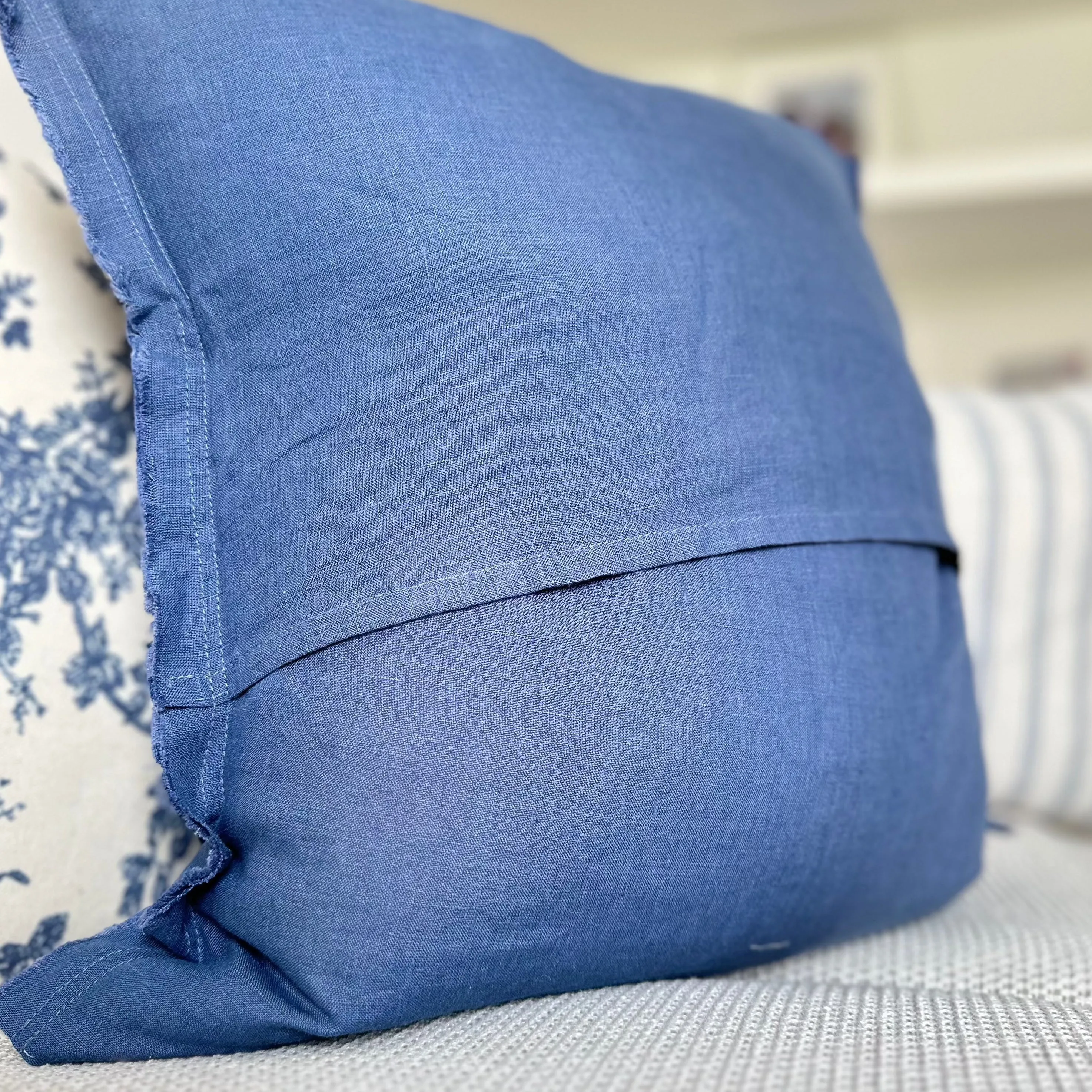 Weathered Edge Navy Blue Cushion