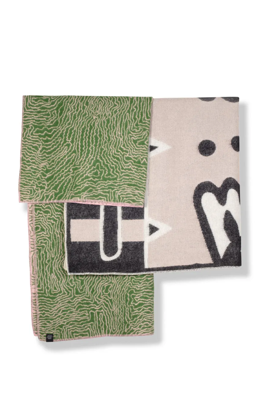 Wool Blanket "Earth" by Nathalie Du Pasquier & George Sowden