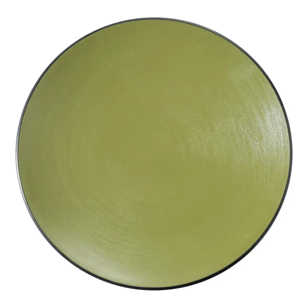 Yanco BM-107GR Birmingham Green 7 1/2" Melamine Round Plate, Pack of 48